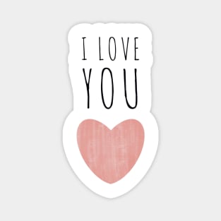 I Simply Love You - Valentine’s Day/ Anniversary Greeting Card  for girl/boyfriend, wife/husband, partner, children, or loved one - Great for stickers, t-shirts, art prints, and notebooks too Magnet