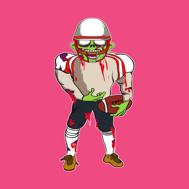 Costume Zombie Rugby American Football Player Gift Halloween American Football Player Gift T Shirt Teepublic