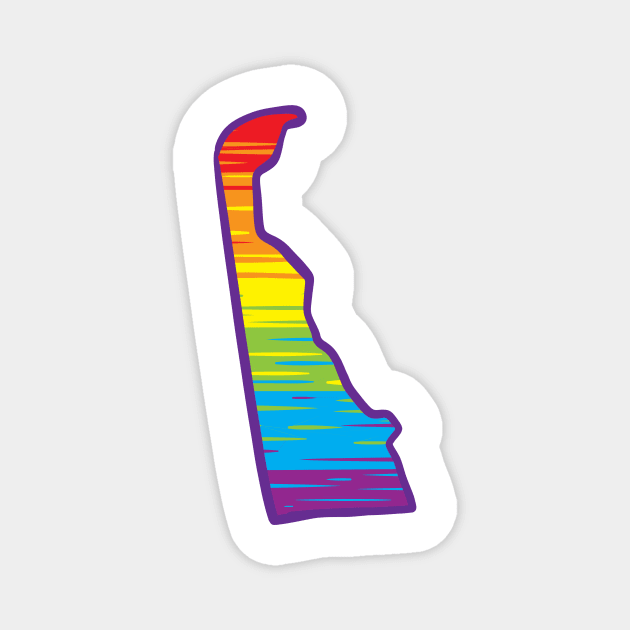 Delaware Pride Magnet by Manfish Inc.