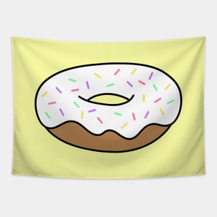 Vanilla Donut with Sprinkles Tapestry