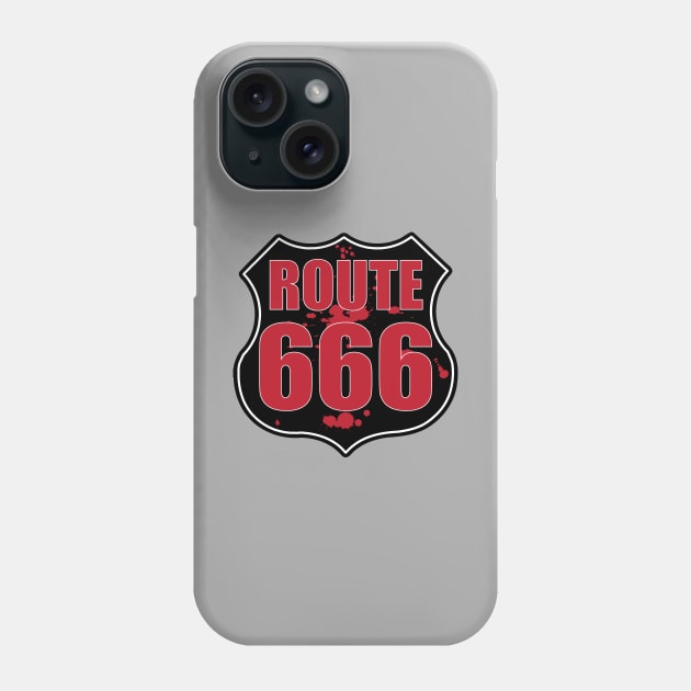 Route 666 Haunted Highway Phone Case by BLKPHNX DESIGNS