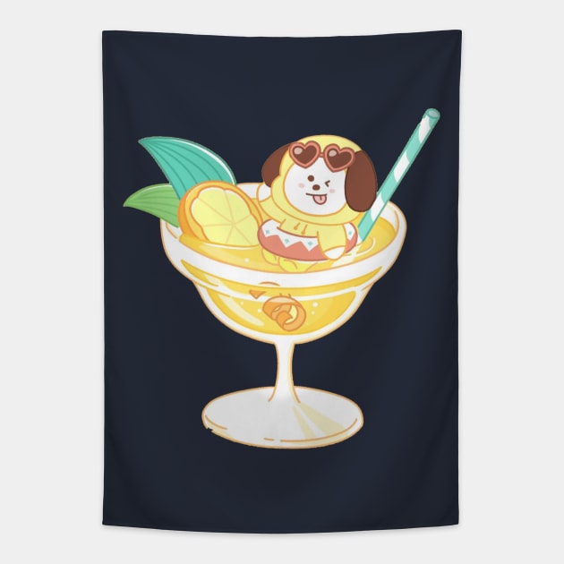 BT21 Chimmy Cocktail Tapestry by ZeroKara