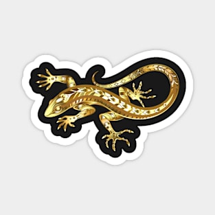 Golden Lizard Magnet