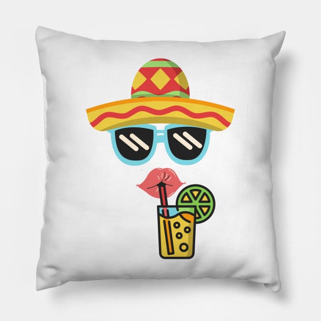Cinco De Mayo Margarita Pillow by Etopix