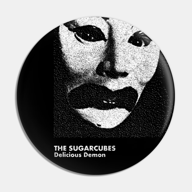 Delicious Demon / The Sugarcubes / Minimalist Graphic Artwork Design Pin by saudade