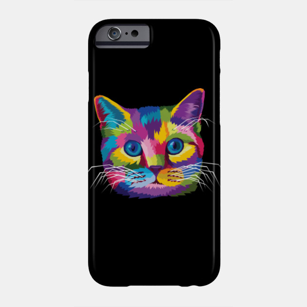 Rainbow Colorful Cat Kitten Love Colorful Cat Phone Case