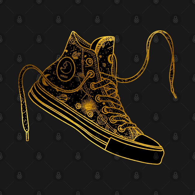 Virgo high tops - Gold by MickeyEdwards