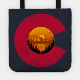 Colorado Flag Sunset Tote