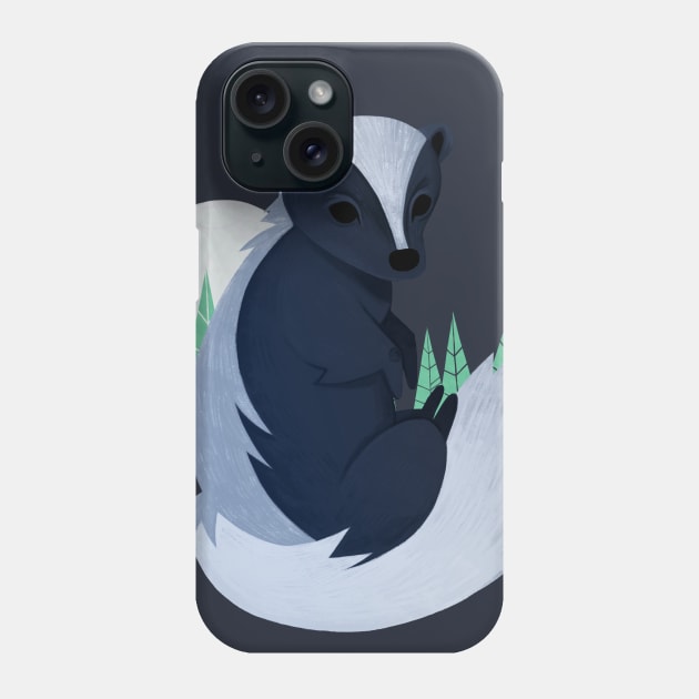 Skunk Phone Case by Blanquiurris