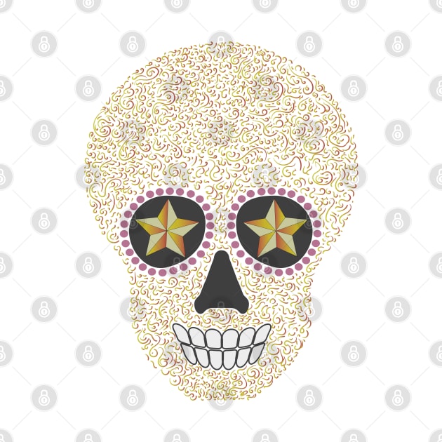 Day of the Dead Skull by ArtistAnnieK