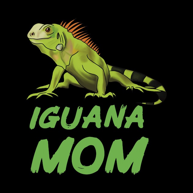 Iguana Mom for Iguana Lovers, Green by Mochi Merch