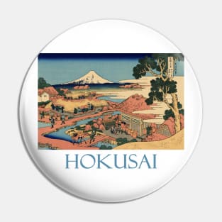 Tea Plantation by Katsushika Hokusai Pin