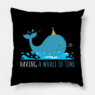 'Funny Whale' Cute Ocean Whale Pun Gift Pillow