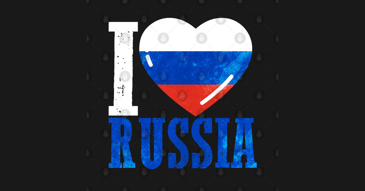 I love Russia - Russia - T-Shirt | TeePublic