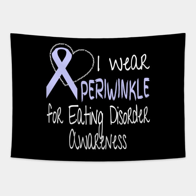 I Wear Periwinkle For Eating Disorder Awareness Tapestry by nikkidawn74