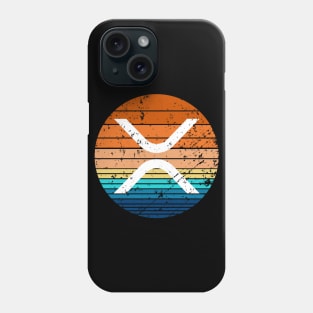 XRP Cryptocurrency DeFi Crypto Vintage Sunset Phone Case