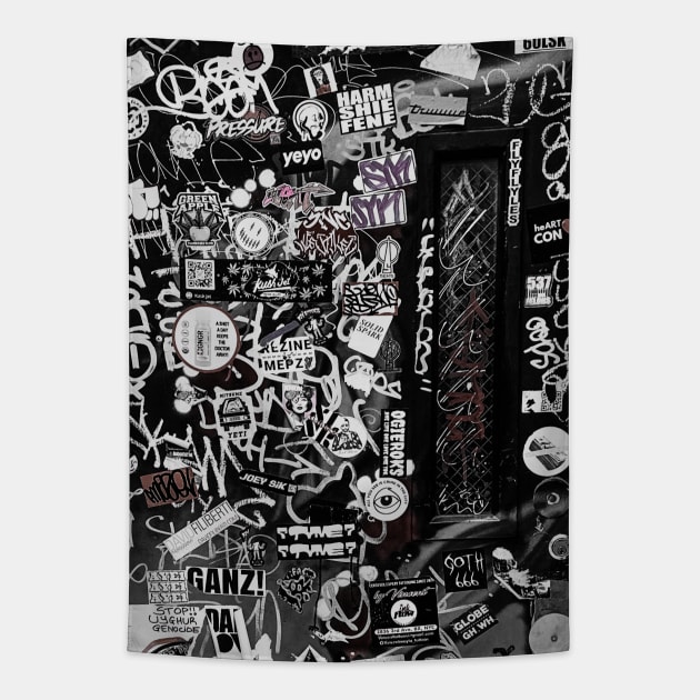 Urban Graffiti Design Tag City Style Tapestry by eleonoraingrid