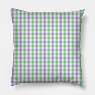 Lavender & Lime Tattersall Pillow