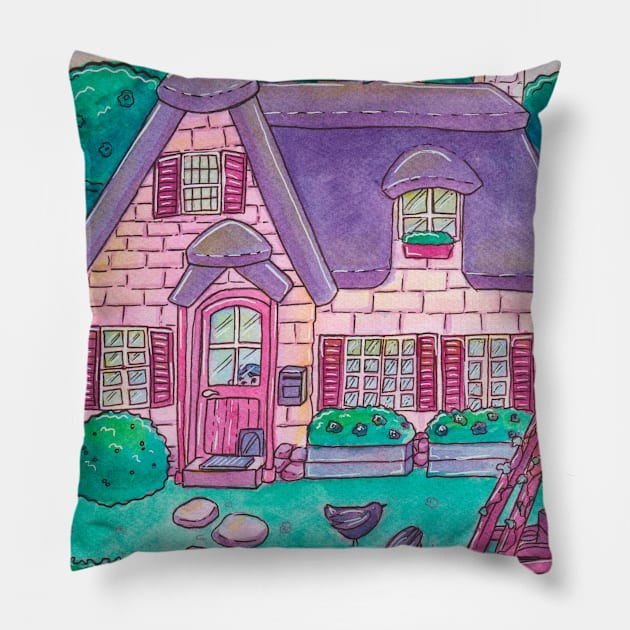 Cottage Pillow by Lynn S