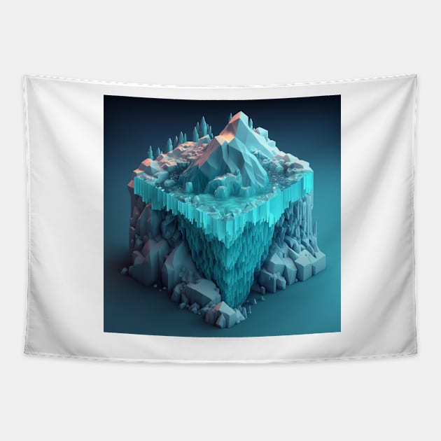 My small worlds : Iceberg 1 Tapestry by Lagavulin01