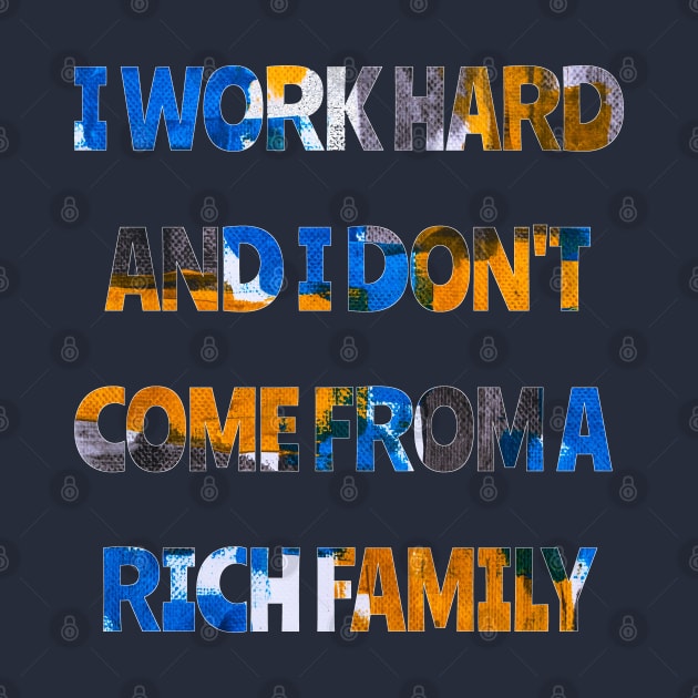 Work Hard | Rich | Money by CanvasCraft