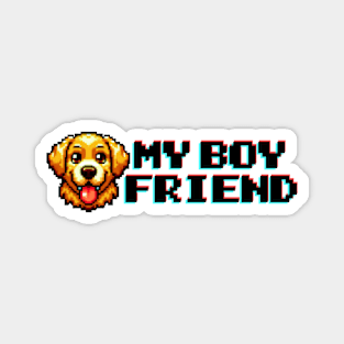 My Boyfriend,  Golden Retriever Boyfriend Magnet