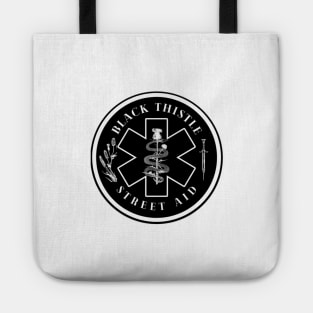 Classic Black Thistle Logo Tote