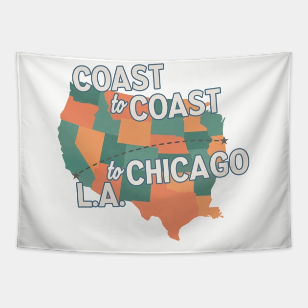 Coast to Coast Tapestry by Friend Gate