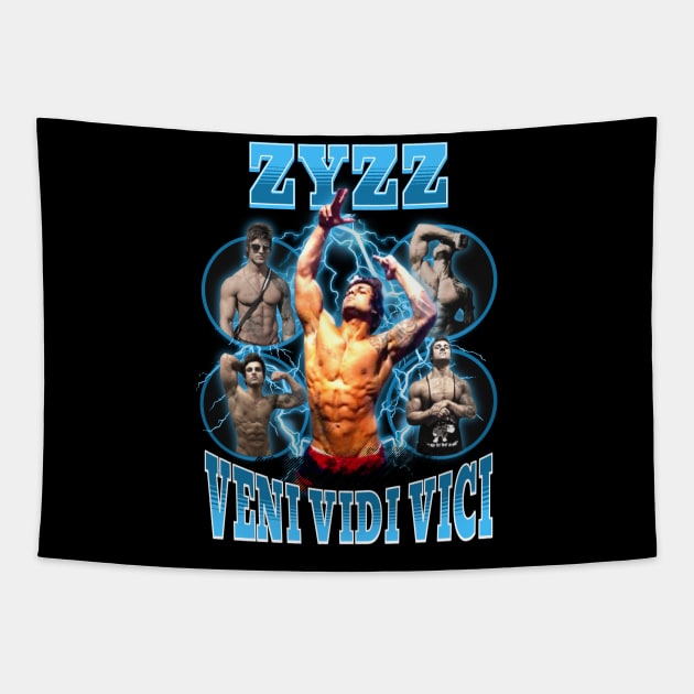 Zyzz Tribute Bodybuilding Bootleg Tapestry by RuthlessMasculinity