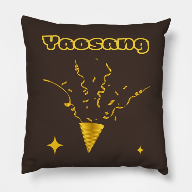 Indian Festivals - Yaosang Pillow by Bharat Parv