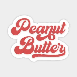 Peanut Butter, Funny Retro Baseball Style Foodie Magnet