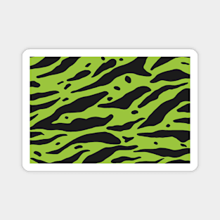 Zebra Skin Pattern Android Green Magnet