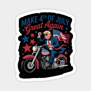 Make 4th Of July Great Again Magnet