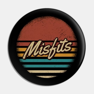 Misfits Vintage Text Pin