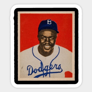 Jackie Robinson Retired Number Sticker Brooklyn 42 