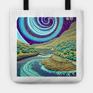 Spiritual Swirls of Nature Life Tote