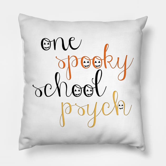 school psych Pillow by stickersbycare