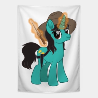 Jim pony has a knife Tapestry