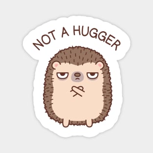 Grumpy Hedgehog Not A Hugger Magnet