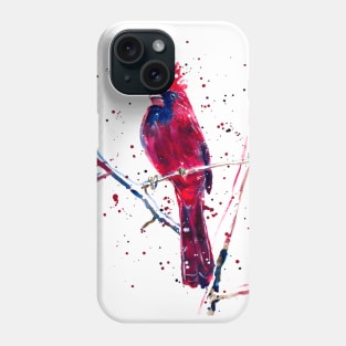 Red Cardinal in Winter Phone Case