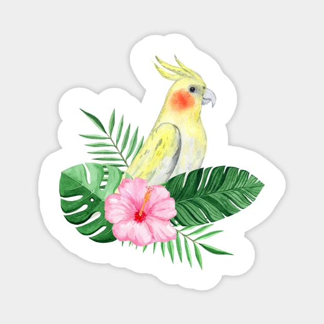 tropical bird Magnet by DreamLoudArt