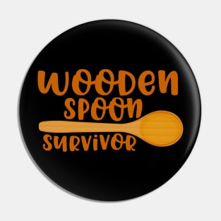 Wooden Spoon Survivor Pin