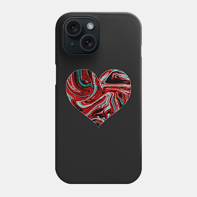 Acid heart Phone Case by EmeraldWasp