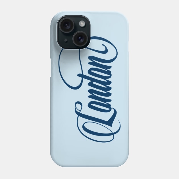 Inspired by London / Blue Phone Case by MrKovach