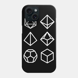 Polyhedral Dice Icons RPG D20 Phone Case