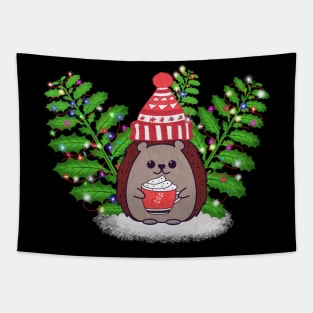 Christmas Hedgehog Tapestry