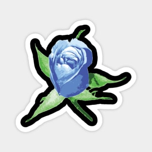 Blue Flower Bud Magnet