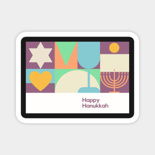 Happy Hanukkah Card Magnet