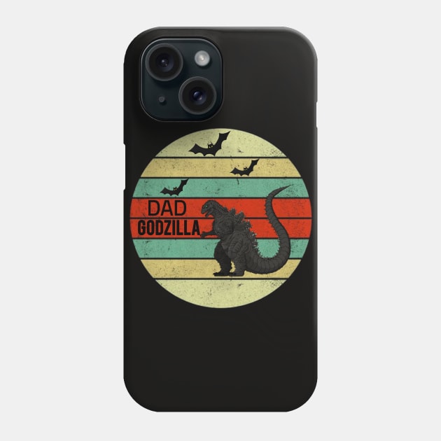 T-shirt Dad Godzilla Phone Case by Younis design 