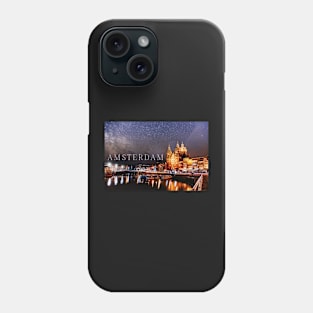 Starry Night Amsterdam Skyline Phone Case